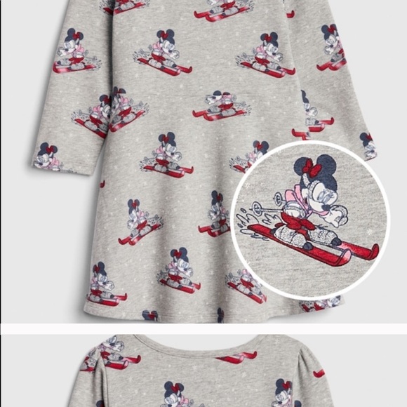 NWOT Gap Disney Minnie Mouse Ski Sparkle Dress - Picture 2 of 3
